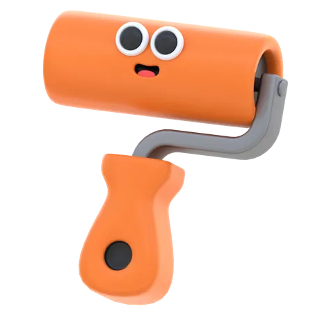 Paint Roller  3D Icon