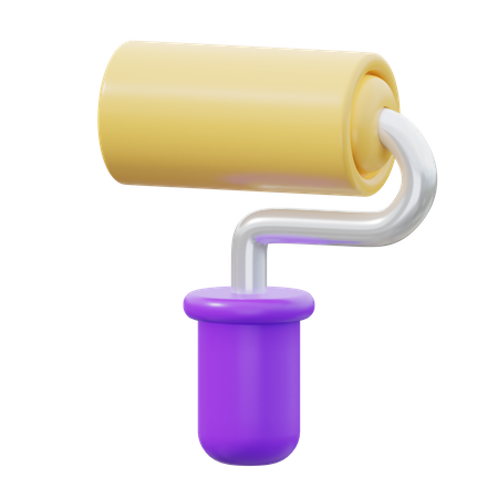 Paint Roller  3D Icon