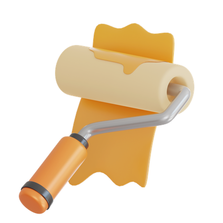 Paint Roller  3D Icon