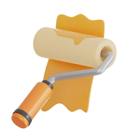 Paint Roller  3D Icon