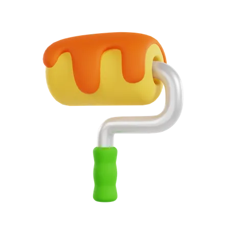 Paint Roller  3D Icon