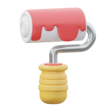 Paint Roller  3D Icon