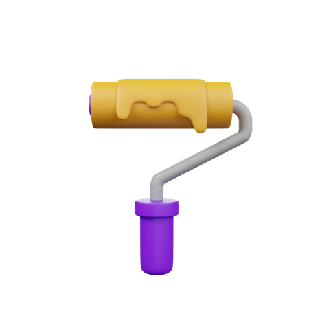 Paint Roller  3D Icon