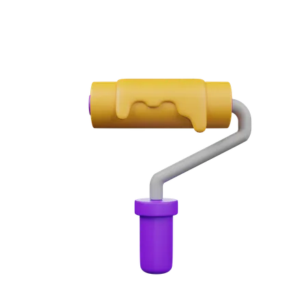 Paint Roller  3D Icon