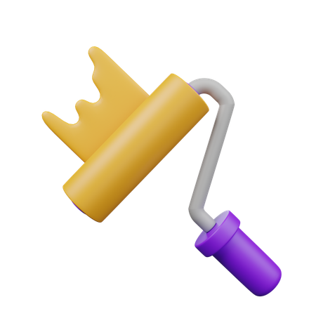 Paint Roller  3D Icon