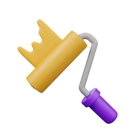 Paint Roller  3D Icon