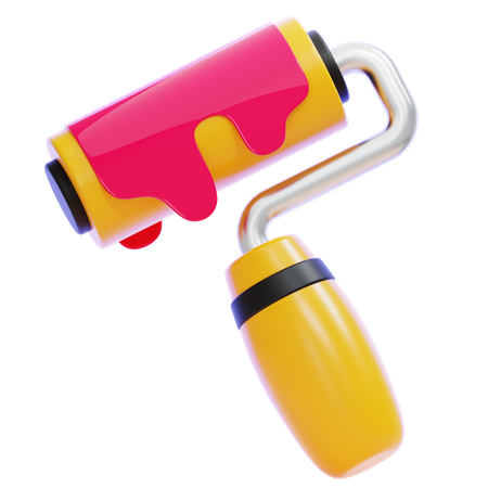 Paint Roller  3D Icon