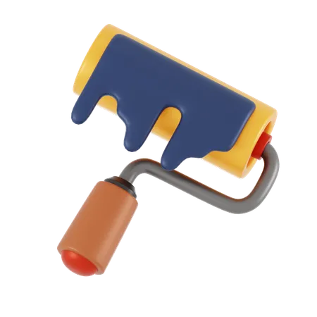 Paint Roller  3D Icon