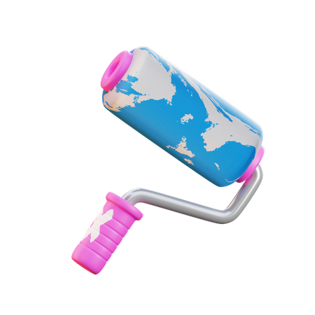 Paint Roller  3D Icon