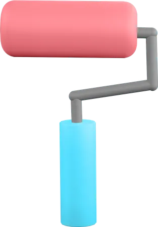 Paint Roller  3D Illustration