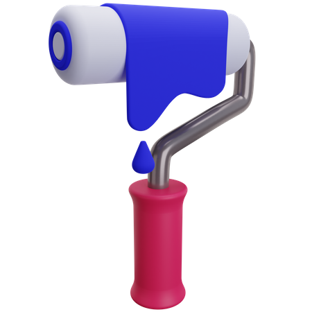 Paint Roller  3D Illustration