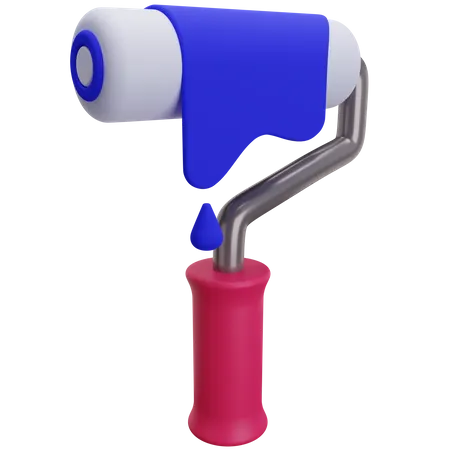 Paint Roller  3D Illustration