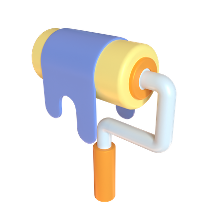 Paint Roller  3D Illustration