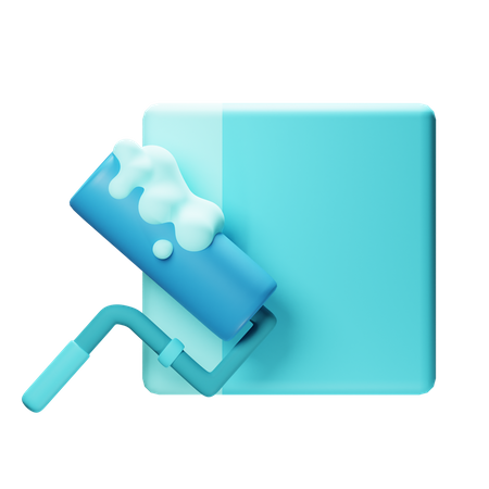 Paint Roller  3D Illustration