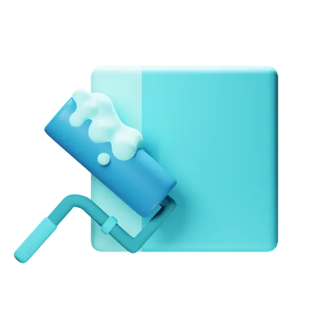 Paint Roller  3D Illustration