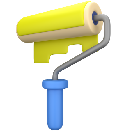 Paint Roller  3D Illustration