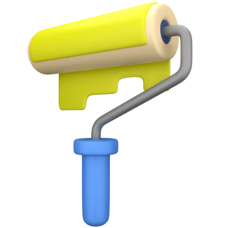 Paint Roller  3D Illustration