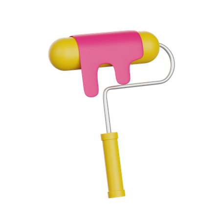 Paint roller  3D Illustration