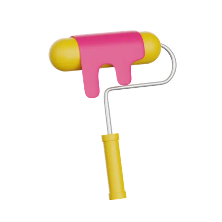 Paint roller  3D Illustration