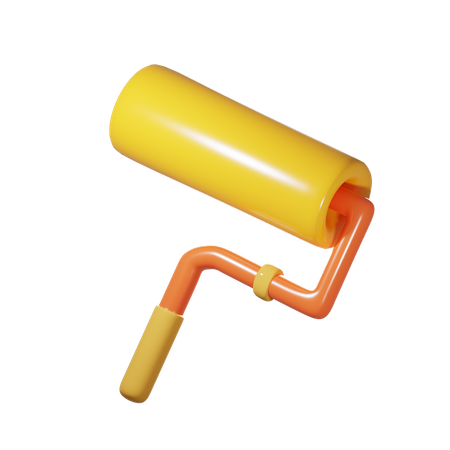 Paint Roller  3D Illustration