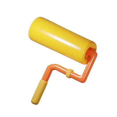 Paint Roller  3D Illustration