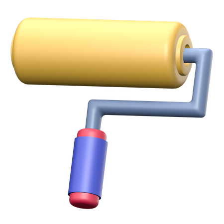 Paint roller  3D Illustration