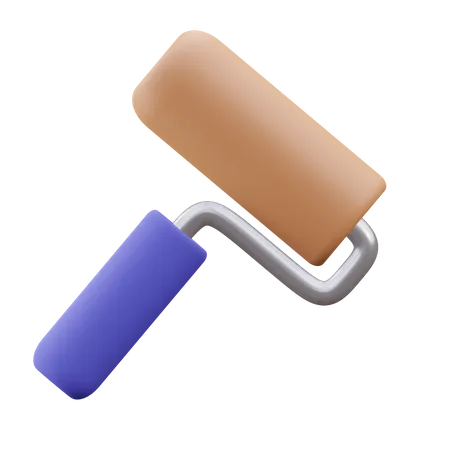 Paint Roller Carpentry Tools Icon 3D Icon