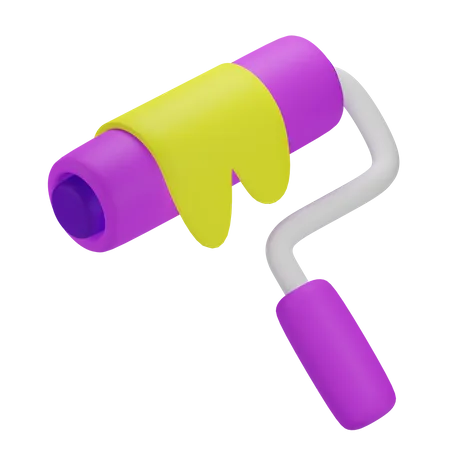 Paint Roller 3 D Design Thinking 3D Icon