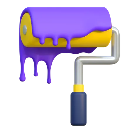 Paint Roller Icon Graphic Design Tool 3 D Illustration 3D Icon