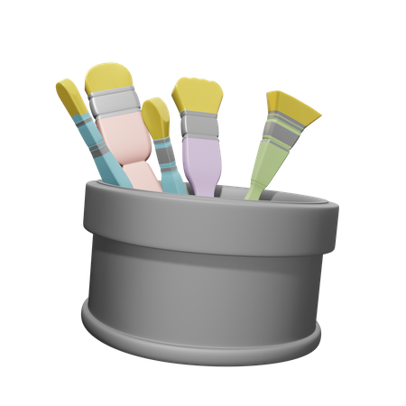 Paint Set  3D Icon