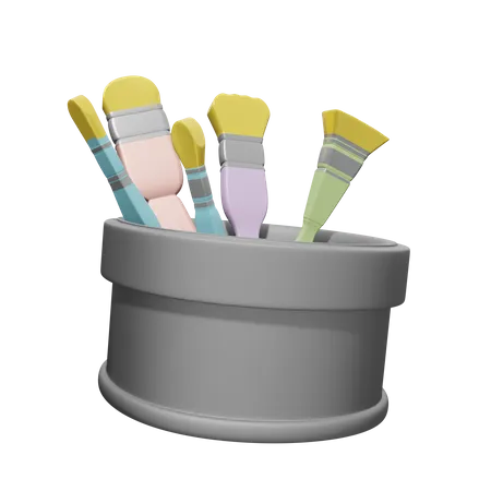 Paint Set  3D Icon