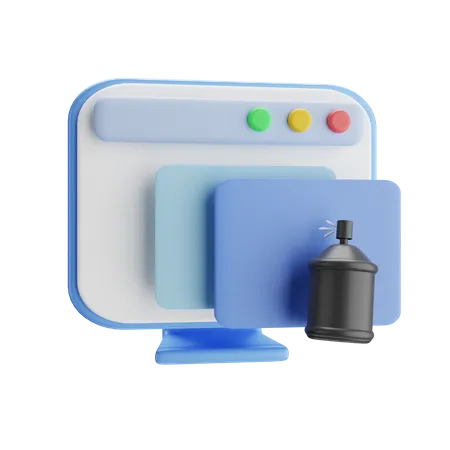 Paint Spray Tool  3D Illustration