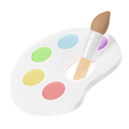 Paint Tray  3D Icon