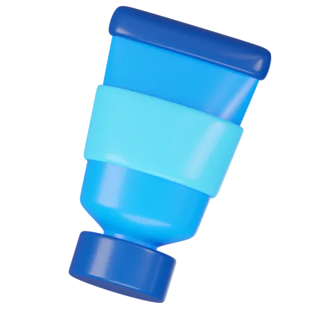 Blue Paint Tube 3 D Icon Render 3D Icon