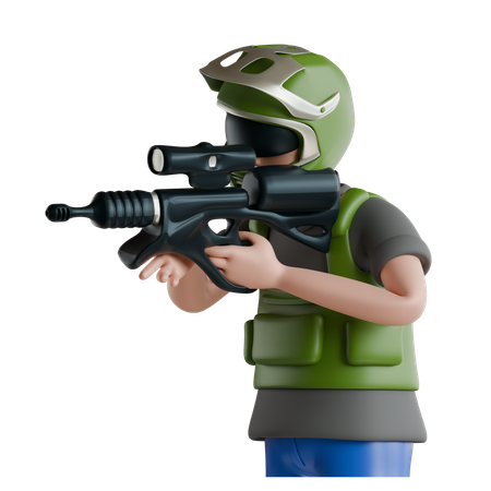 Paintball  3D Icon