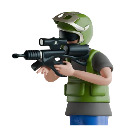 Paintball  3D Icon