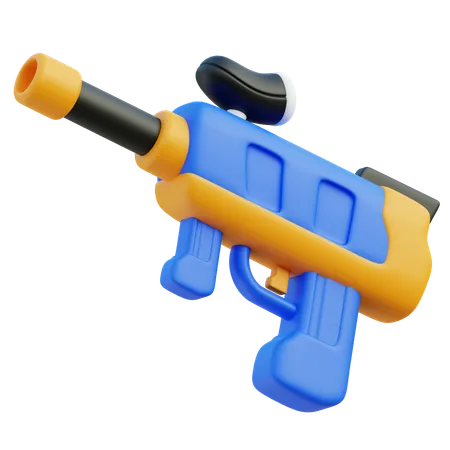 Paintball Gun  3D Icon