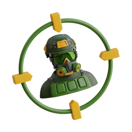 Paintball Target  3D Icon
