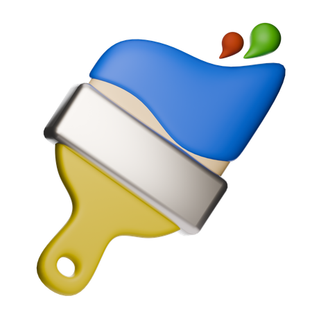 Paintbrush  3D Icon