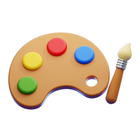 Paintbrush  3D Icon