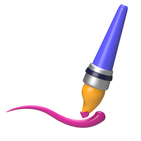 Paintbrush  3D Icon