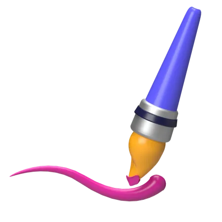 Paintbrush  3D Icon