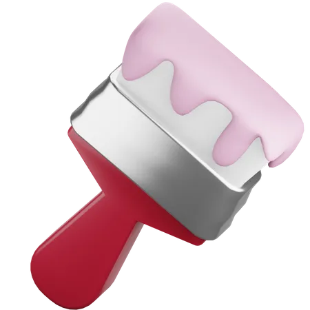 Paintbrush 3 D Illustration 3D Icon