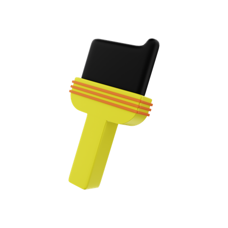 Paintbrush Drip 3D Illustration