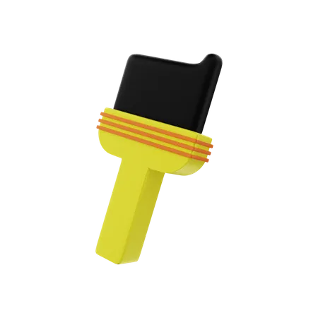 Paintbrush Drip  3D Illustration