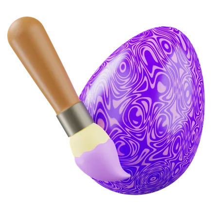 Painted Egg  3D Icon