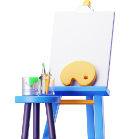 Painting  3D Icon