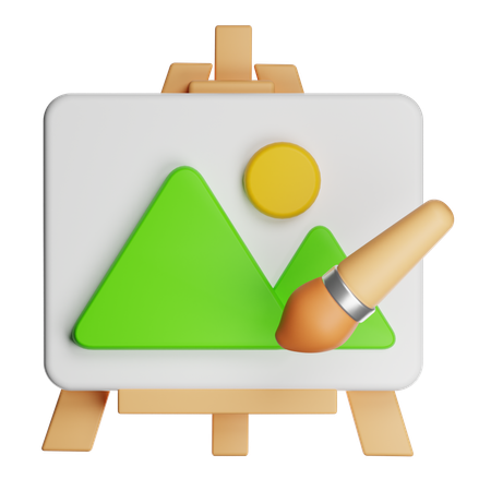 Painting  3D Icon