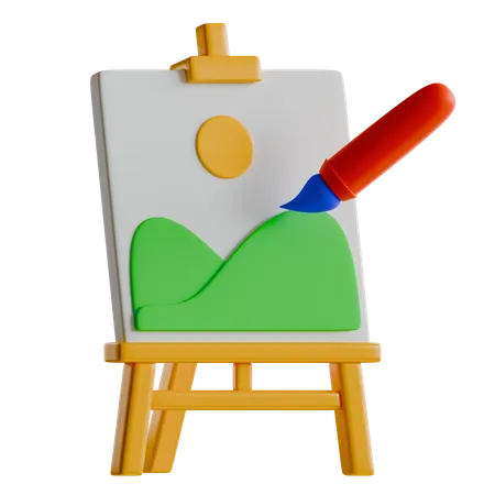 Painting  3D Icon