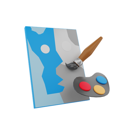 Painting  3D Icon